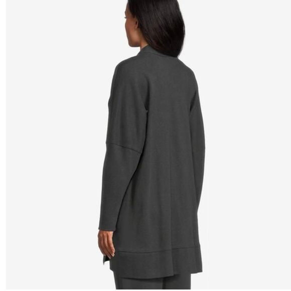 Pact airplane cardigan size women’s size m/L charcoal - Picture 3 of 11